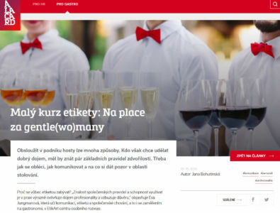 www.alacard.cz - Malý kurz etikety: Na place za gentle(wo)many